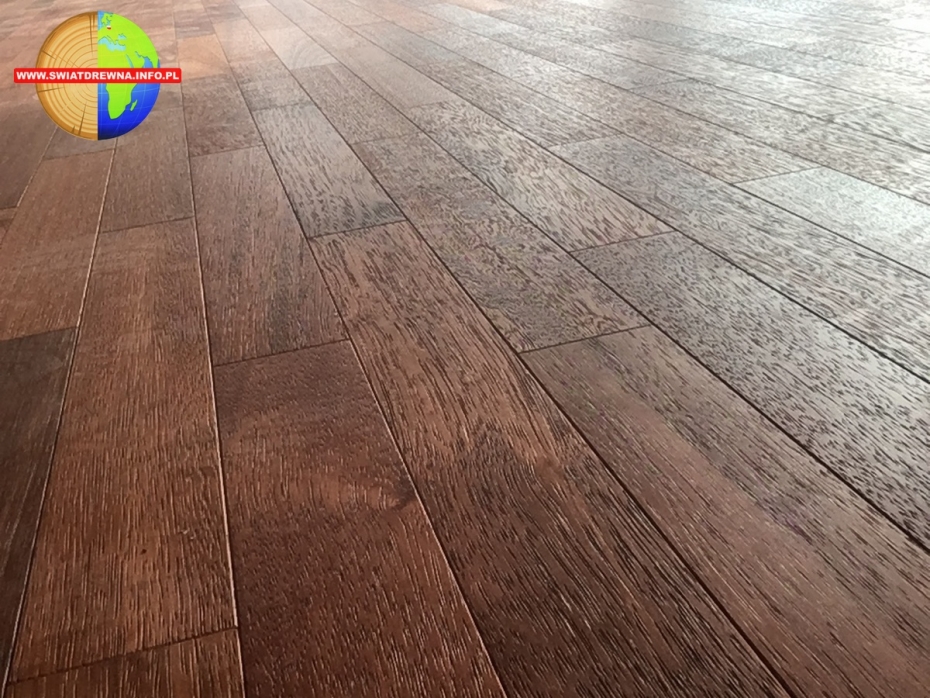 PUŁAWY - MERBAU - PARKIET SZCZOTKOWANY OLEJOWOSK CZTEROSTRONNA FAZA