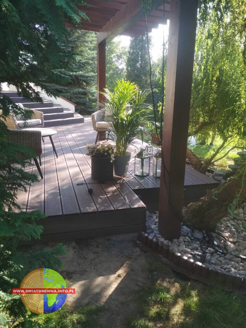 ZAMOŚĆ - TARAS KOMPOZYT CIEMNY BRĄZ