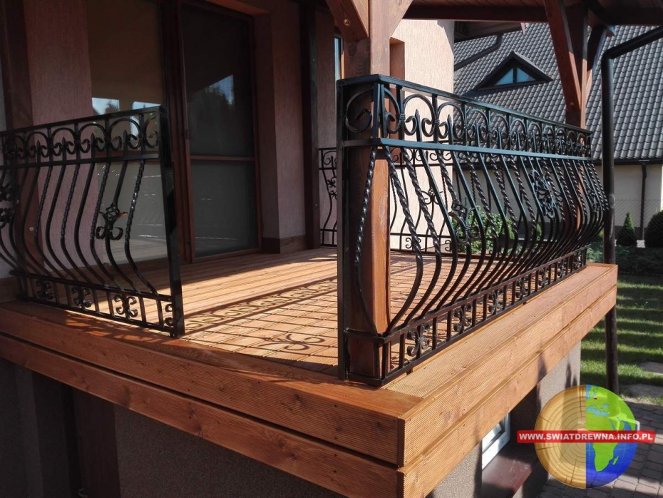 ZAMOŚĆ - TARAS MODRZEW SYBERYJSKI KOLOR TEAK