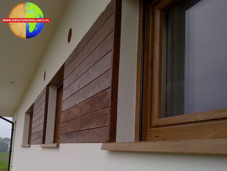 ELEWACJA MODRZEW SYBERYJSKI KOLOR ORZECH