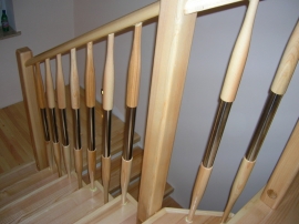 okolice ZAMOŚCIA - schody jesion rustical