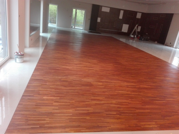 ZAMOŚĆ- podłoga merbau przemysłowy olej bezbarwny