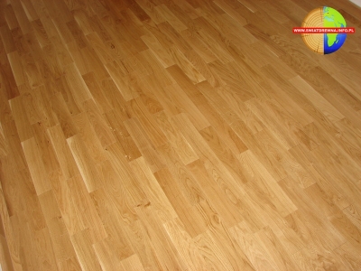 ZAMOŚĆ - DĄB - PARKIET SZCZOTKOWANY LAKIER CZTEROSTRONNA FAZA