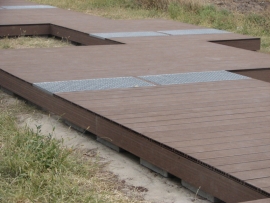 ŁAPIGUZ OKOLICE ZAMOŚCIA - TARAS KOMPOZYT SZCZOTKOWANY CIEMNY BRĄZ