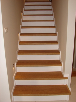 SZOPINEK okolice Zamościa- schody dąb olej bezbarwny