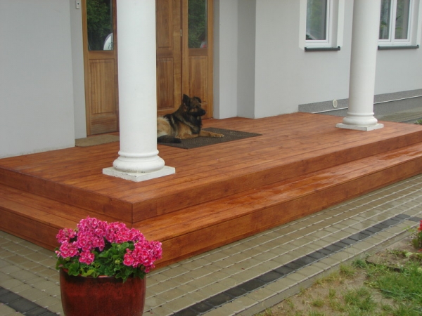 OKOLICE ZAMOŚCIA - TARAS MODRZEW SYBERYJSKI KOLOR TEAK