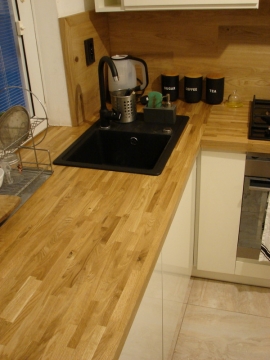 ZAMOŚĆ - BLATY+ŚCIANA DĄB OLEJ BEZBARWNY